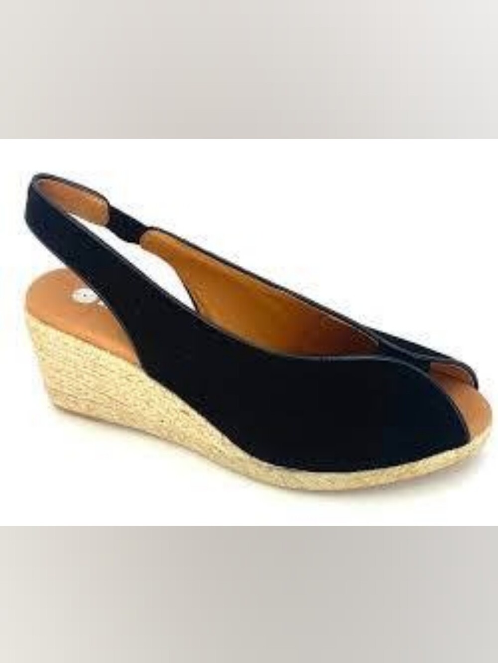 Eric Michael Spirit Espadrille in Black sz 38 7.5